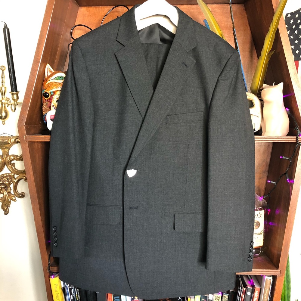 Bert Pulitzer Mens Suit XXL 48R 42W 30L